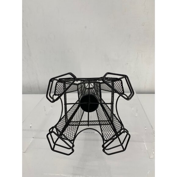 Black Metal Eiffel Tower Tea Light Candle Holder Decorative Accent - Picture 5 of 6